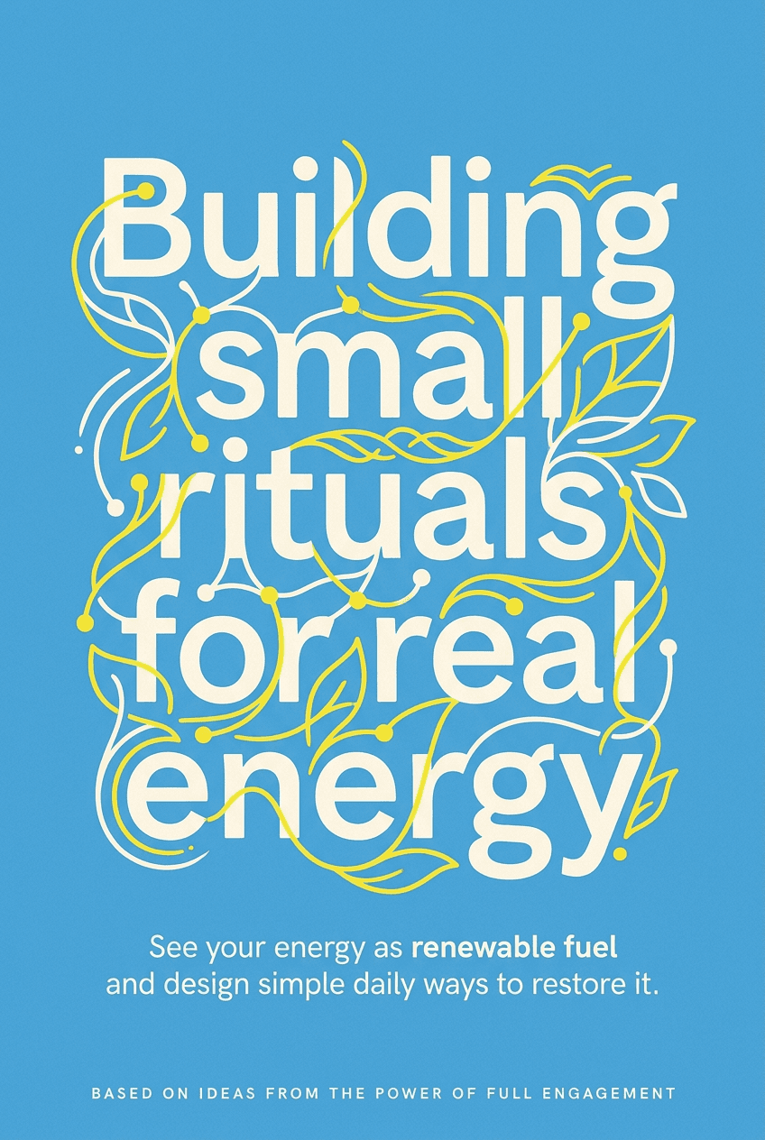 Crear pequeños rituales para una energía real