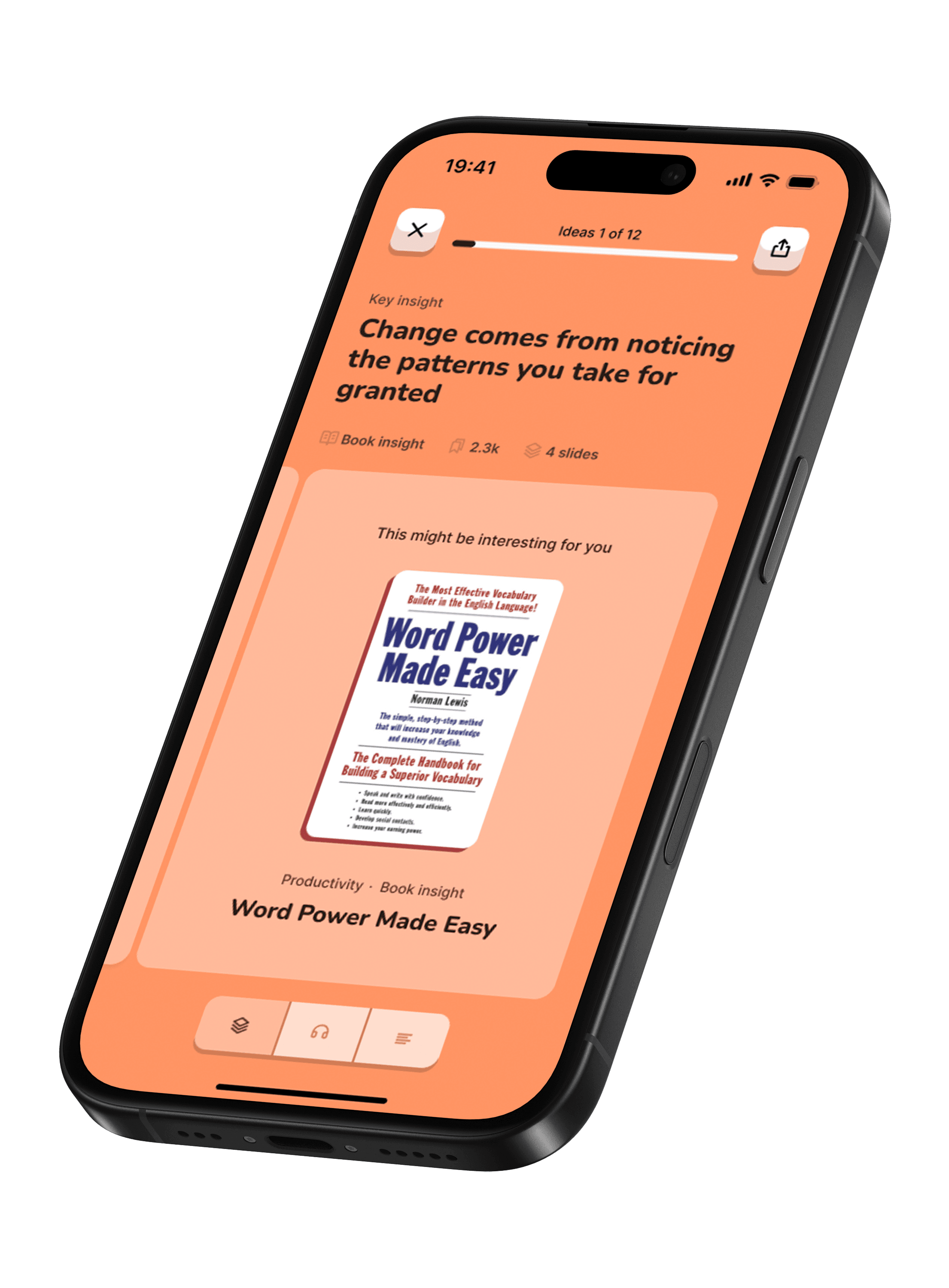 Sesión de entrenamiento diario en la app Brightmind Pro